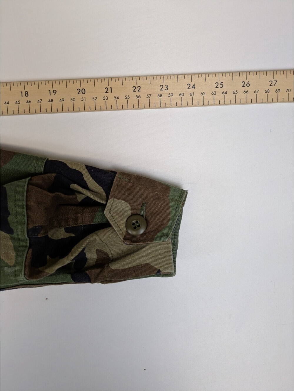 Vintage US Military Woodland Camo BDU Combat Coat Jacket Medium Regular Surplus - Picture 9 of 11